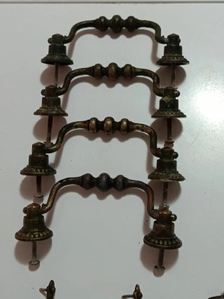 Tiradores antiguos bronce