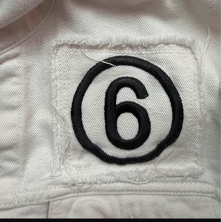 MM6 Maison Margiela Giubbino Jeans Bianco