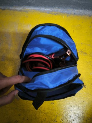 Pinzas para arrancar batería coche. Regalo bolsa