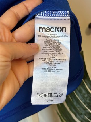 Macron Rigel Hero T-shirt tecnica blu S