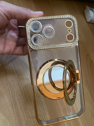 Funda iPhone 17 Pro Max con Anillo y Diamantes