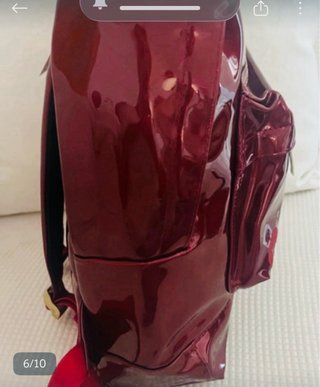 Mochila MIPAC Roja Charol - Nueva Con Etiqueta