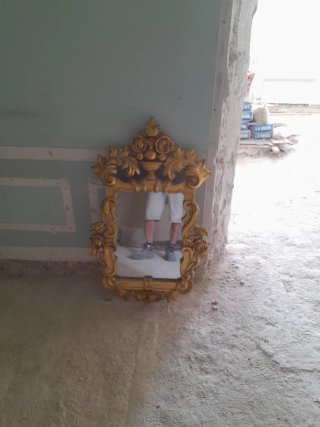 Espejo decorativo dorado