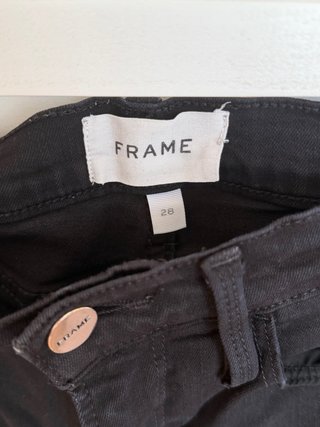 FRAME Vaqueros Negros Talla M