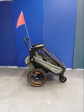 Remolque/Cochecito Bici Expl 900 Niños Compacto Plegable 2