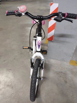 Bicicleta infantil blanca MEGAMO