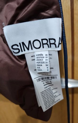 Plumífero Reversible Simorra Mujer Talla S Marrón
