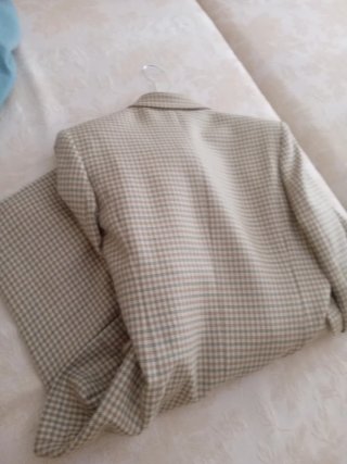 Traje de chaqueta y falda cuadros