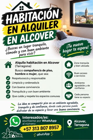 Alquiler habitacion de larga duración