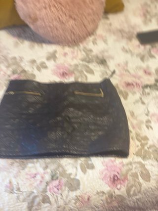 Minifalda Zara efecto piel acolchada