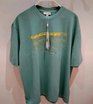 Camiseta Lacoste Blanca y Verde. 85€