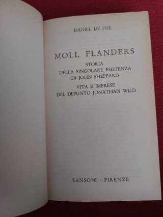 Libro Moll Flanders