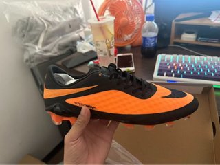 Botas de fútbol Nike Hypervenom Naranja/Negro