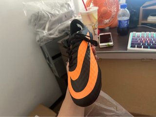 Botas de fútbol Nike Hypervenom Naranja/Negro