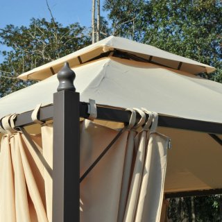 Cenador Gazebo 3x3m Doble Techo