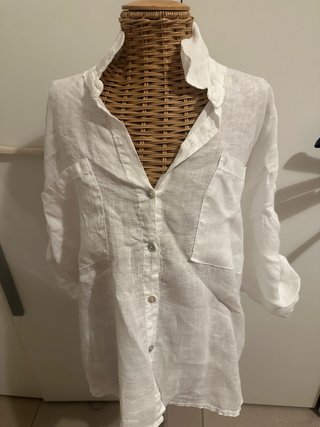 Camicia in lino bianca
