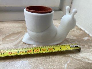 Vaso decorativo Lumaca 3D(pianta non inclusa)