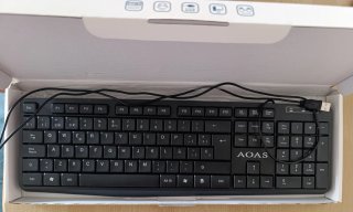 Teclado AOAS Waterproof US Negro