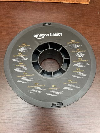 Filamento TPU Amazon Basics 1.75mm Negro 1kg
