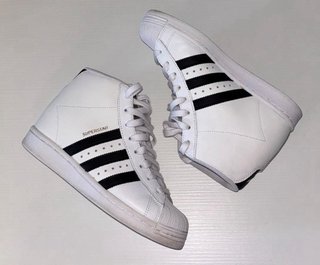 Zapatillas Adidas Superstar Up altas blancas