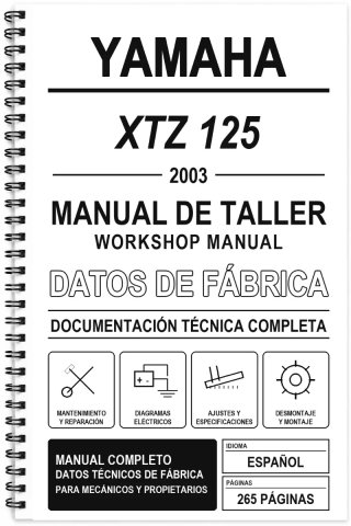 Manual de Taller Yamaha XTZ 125 (2003)