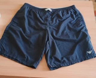 Pantaloncino mare uomo Giorgio Armani nero