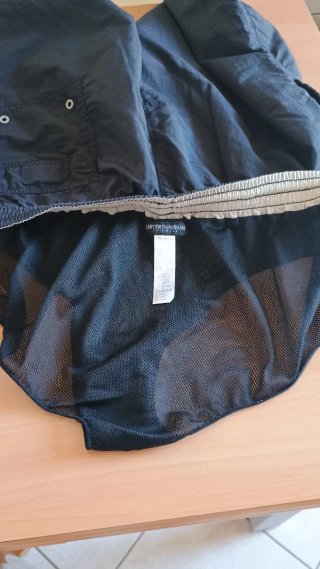 Pantaloncino mare uomo Giorgio Armani nero