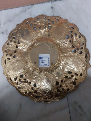 2 Platos Bronce Bañados en Oro