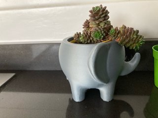 Vaso Decorativo Elefante 3D grigio (no piante)