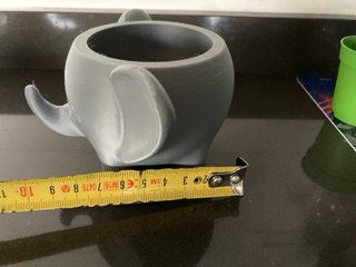 Vaso Decorativo Elefante 3D grigio (no piante)