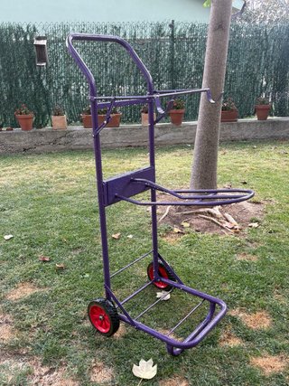 Carro metálico desmontable para raid