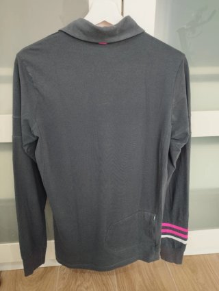 Polo Transprent gris manga larga S