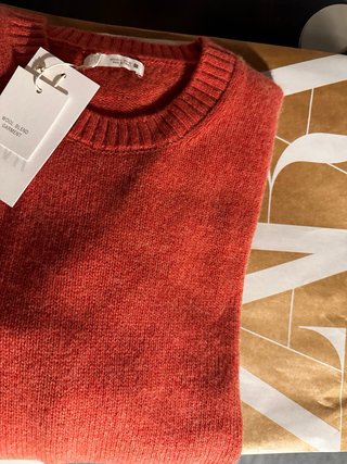 Jersey Zara Origins Coral Talla L