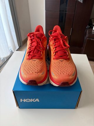 Zapatillas Hoka Clifton 8 Naranja/Rojo