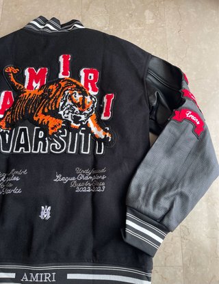 Giacca Varsity Amiri XL Nera Rossa