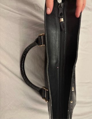 Borsa artigianale pelle coccodrillo anni '50-'70