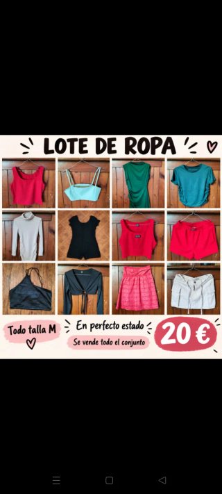 Lote Ropa Talla M