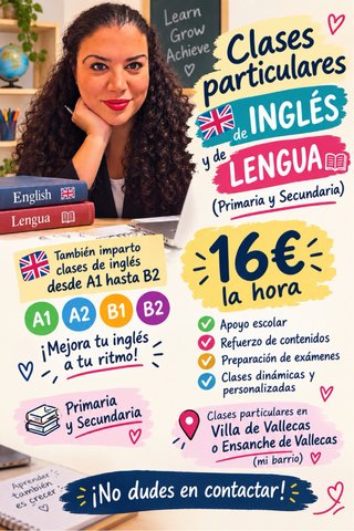 Profesora inglés/lengua ofrece clases particulares