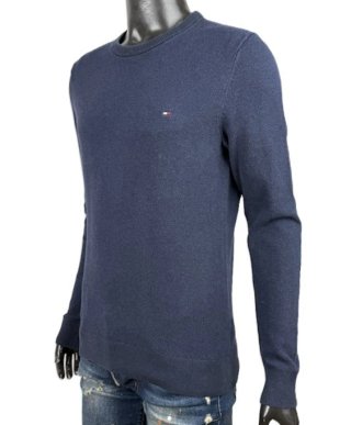 Tommy Hilfiger Maglione Uomo Taglia S Blu Cotone
