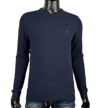 Tommy Hilfiger Maglione Uomo Taglia S Blu Cotone