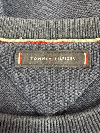 Tommy Hilfiger Maglione Uomo Taglia S Blu Cotone