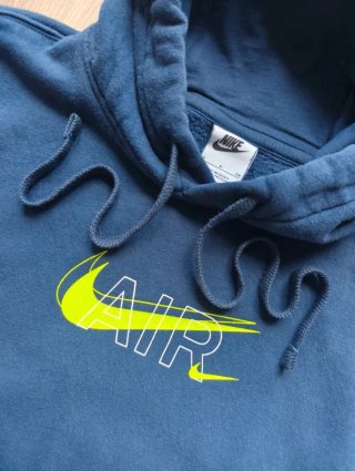 Sudadera Nike Air con capucha azul