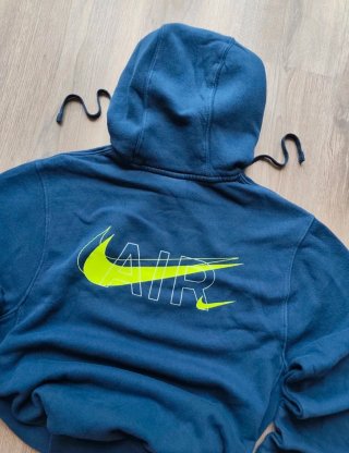 Sudadera Nike Air con capucha azul