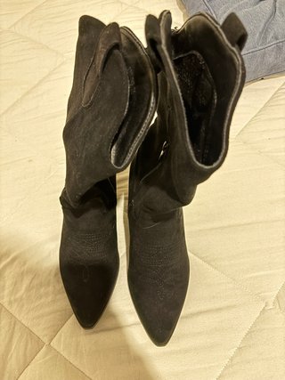 Botas negras tacón ancho