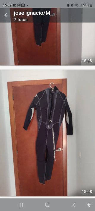Traje de neopreno completo negro