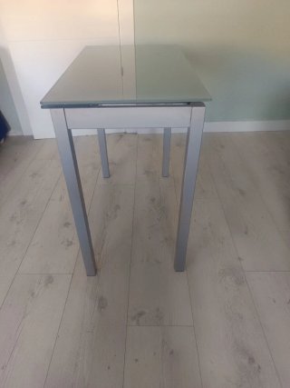 Mesa extensible cristal 60x80