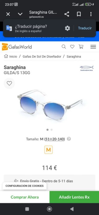 Gafas de sol Saraghina mujer