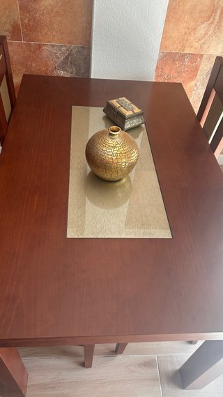 Mueble de salón madera 100% oscura