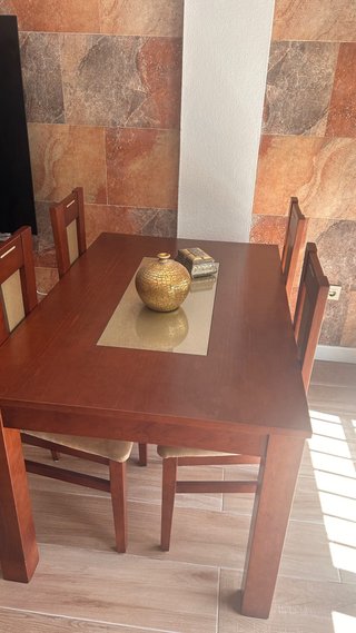 Mueble de salón madera 100% oscura