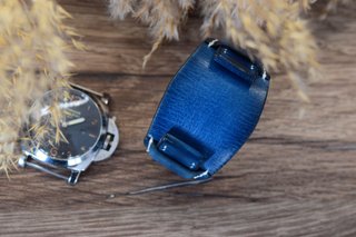 Correa de reloj cuero estilo militar Bund 20-26mm